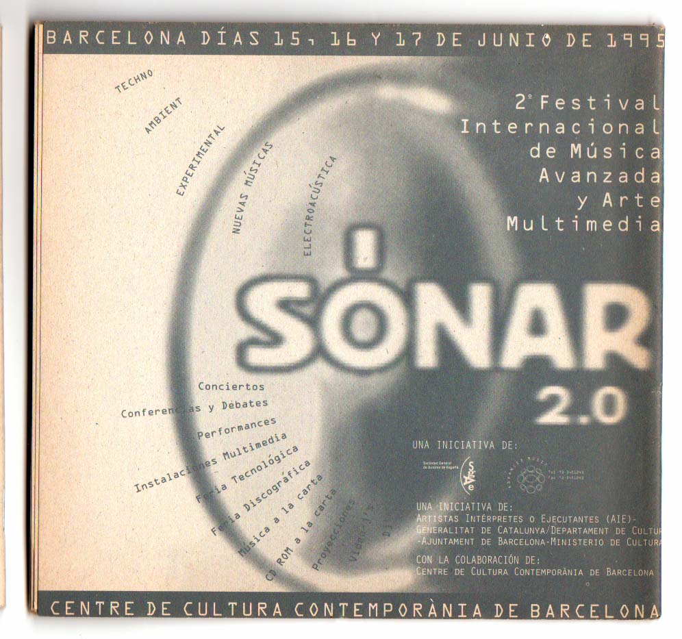 Anuncio de SÓNAR 2.0 en fanzine